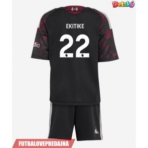 Lacne Dětský Futbalové dres Liverpool Hugo Ekitike #22 2026-27 Krátky Rukáv - Tretina (+ trenírky)